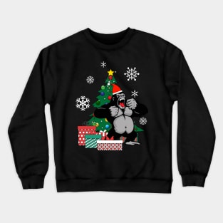 King Kong Around The Christmas Tree Crewneck Sweatshirt